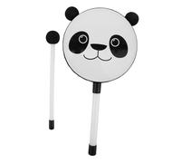 Garneck 2pezzi Tamburello Portatile Per Ragazzo Ragazza Modello Panda Con Campanella Strumento Musicalggero e Sicuro Per Apprendimento Feste