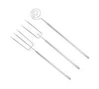 Garneck 3 Pezzi Forchette Fonduta Cioccolato Acciaio Inossidabile Strumenti Piccoli per Cucina e Forno Multiuso per Dessert Antipasti e Cottura Domestica