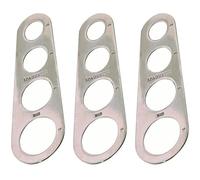 Garneck 3 pezzi Misuratore Spaghetti Acciaio Resistente con Buchi per Porzioni da Persone Strumento Cucina Antiruggine per Controllo Dose Pasta