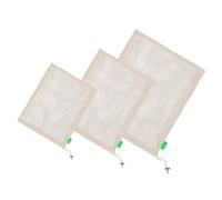 Garneck 3 Sacchetti In Rete Di Cotone Sacchetti Per La Conservazione Degli Alimenti Per Verdure Con Coulisse Per L'Organizzazione Della Frutta