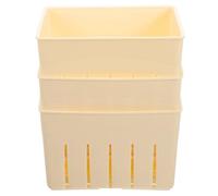 Garneck 3 set Stampo Tofu in Plastica Coperchio Pressa Formaggi e Tofu Te Utensile Sicuro e Compatto per Pressatura Facile e Veloce Casa