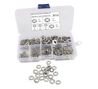 Garneck 350 pezzi Kit Assortimento Rondelle in Acciaio Inox Molla Resistenti Antiruggine per Bulloni e Fissaggi Uso Domestico e Professionale