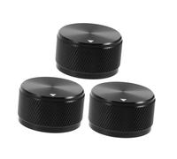 Garneck 3pezzi Manopole Potenziometro in Alluminio Pz Manopole Controllo Volume Zigrinate Interruttore Potenziometro per Audio Teatro Chitarra Basso