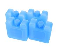 Garneck 4 Pezzi Contenitore Ghiaccio Riutilizzabile Blu in Plastico | Leggero e Facile da Portare, Coperchio Anti-perdita, per Cibo e Verdure