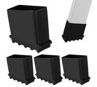 Garneck 4 Pezzi Coprigambe Antiscivolo in Gomma Per Scale Tappi Per Piedini Scale Pieghevoli Cuscinetti Stabilizzatori Resistenti e Antiscivolo Protezione Per Pavimenti