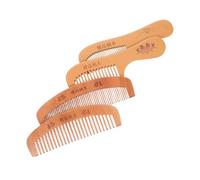 Garneck 4 Pezzi - Pettini Statici Per in Legno Di Pesca Dentellature Larghe E Fini Delicata Del Cuoio Capelluto Materiale Naturale