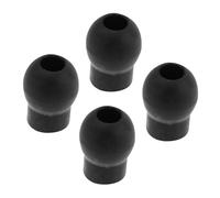 Garneck 4 pezzi Ricambi Auricolari per Stetoscopio Neri Tappi Orecchie Antirumore in Sostituzione Facile e Confortevole per Medici e Infermieri