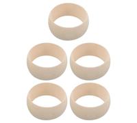 Garneck 5 Pezzi Grandi Braccialetti in Legno Rotondi Naturali per Fai da Te, Design Versatile ed Elegante, per Creazione Gioielli e Pittura