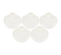 Garneck 5 Pezzi Piatto a Conchiglia per Salsa e Antipasti in Plastica PP | Contenitore Bordi Rialzati, Facile da Pulire, per Patatine, Tavola e Cucina Contemporanea