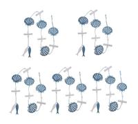 Garneck 5 Pz Ciondolo Mediterraneo Ornamento Da Appendere Nautico Pendente Da Parete Nautico Decorazione Murale Mediterranea Arredamento Mediterraneo Arte Murale Mediterranea Di Legno