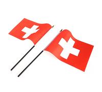Garneck 5 Pz Minibandiera Piccole Bandiere Canadesi su Bastoncini Cesti Regalo della Colonia Svizzera Bandiera degli Stati Uniti Noi Bandiera Minibandiere Telescopico Ufficio Le Filippine
