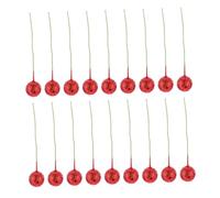 Garneck 50 Pezzi Bacche di Natale regalini Natalizi Christmas addobbi Natalizio Piccolo Natale scatole di Favore Decorazione Natalizia Decorazione di Bacche Fai da Te Schiuma Rosso