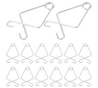 Garneck 50 Pezzi Ganci Soffitto per Piastrelle Sospese Clip Regolabili e Resistenti per Decorazioni Aula Esterni e Fioriere Supporto Affidabile per Soffitti Griglia