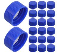 Garneck 50 Pezzi Tappi per Bottiglie di Precisione in Plastica Blu, Tappo per Fiala Autosampler, per Bottiglie Campione e Test, Biologia e Chimica
