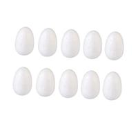 Garneck 50 Unitá Uova in Polistirolo da Decorare per Bambini 3 CM Solide per Hobby Creativi e Decorazioni Fai da Te Stagionali