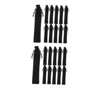 Garneck 50pezzi Pochette Con Chiusura Corda Astuccio Per Penne e Matite Per Scuola e Ufficio Nero