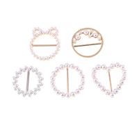 Garneck 5pezzi Fermagli Per Magliette in Di Artificiali Fibbie Personalizzate Per Magliette Accessori Per Semplici Ed Eleganti Per e Ragazze