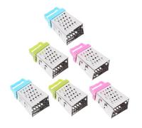 Garneck 6 pezzi Mini Grattugia in Acciaio per Formaggio e Verdure Affetta e Grattugia Multifunzionale con Manico Antiscivolo Utensile Cucina per Taglio e Sminuzzatura Facile e Sicura