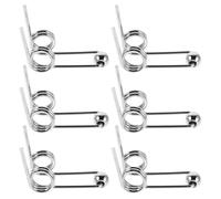 Garneck 6 Pezzi Molle in Metallo per Arricciacapelli Accessori per Parrucchiere Soluzione Rapida per Styling Compatibili Ferro Arriccia Chioma Argento