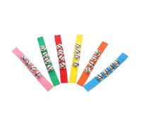 Garneck 6 Pezzi Piccolo campanello da polso per accessori per giocattoli da divertimento campanello per campana tenuta in mano Campane a mano giocattoli ritmici tessuto