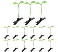 Garneck 60 Pezzi Fermagli per Chioma a Forma di Germogli di Soia Mini Mollette Plastica Verde Accessori Chioma Divertenti per Ragazze Adolescenti e Uso Quotidiano
