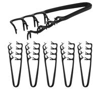 Garneck 6pezzi Pettine per Capelli da Uomo Texture Morbida Pettine Denti Larghi per Styling del Volume Strumento Portatile per Capelli Corti e Ricci per Viaggi e Styling Quotidiano