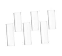 Garneck 6pezzi Vetro Slide Per Chitarra Anelli Scorrevoli Trasparenti Cursori Ergonomici Per Chitarre Acustiche Ed Elettriche Accessori Portatili Per Pratica e Performance