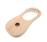 Garneck 7 Corde Arpa in Legno Fatta in Casa Artigianato Con Lira Fai-da-te Giocattoli Musicali, Giocattoli Artigianali Lira Con Chiave Di Accordatura Costruisci La Tua Lira Metallo