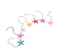 Garneck 7sets Pendente Decorativo Resina Forma di Stella Marina Stile Mediterraneo per Decorazioni di Pesci e Atmosfere Oceaniche di con Corda per Feste e Decorazioni Natalizie