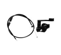 Garneck Acceleratore a Pollice per Moto con Cavo, Alluminio Nero 80 CM | Ricambio per Comando al Manubrio, Resistenza alla Corrosione, per Ripristino Guida Fluida e Restauro