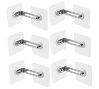 Garneck Ancora Antiribaltamento Adesiva Per Mobili Di Sicurezza Ragazzo Ragazza, Kit 6 Pezzi, Fissaggio Senza Fori Per Armadi, Librerie e Mensole, Protezione Anticaduta Per Ragazzo Ragazza in Casa