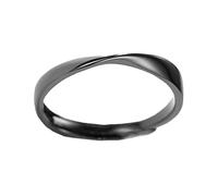 Garneck Anello Coppia in Argento S925, Anello Aperto Nero e Bianco, Stile Moderno Elegante Semplice, per Uomo e Figlie, per San Valentino e Occasioni Speciali