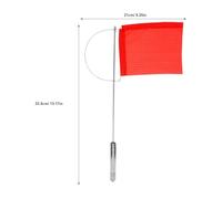 Garneck Bandiera Segnavento per Yacht e Barca, 130x110 Mm, Rosso | Indicatore Direzione Vento all Aperto, Acciaio Inossidabile, Decorazione Pratica per Imbarcazioni