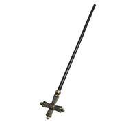 Garneck Bastone Per Costume Da Mago Con Croce Antica Roma Accessorio Per Cosplay Da Mago E Halloween Bastone Del Papa Per Adulti E Bambini Oggetto Di Scena Per Ruoli Religiosi E Feste