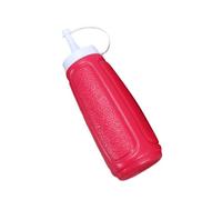 Garneck Bottiglia Spremi Salsa con Coperchio Rosso Dispenser Condimenti Resistente e Morbido per Bbq Feste e Campeggio Facile da Usare e Identificare