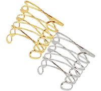 Garneck Bracciale a Rete Regolabile 2 Pezzi Minimalisti per Bracciale Aperto in Inossidabile per Speciali e