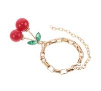 Garneck Bracciale Rosso Con Ciondoli a Forma Di Frutto Design Elegante e Versatile Per Accessori e Regali Per Donne e Ragazze