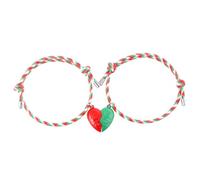 Garneck Braccialetti di Coppia Abbinati Cuore Intrecciato in Corda e Lega Set 1 Paio Resistente per la Festa degli Innamorati e Uso Quotidiano Braccialetti dell'Amicizia per lui e lei