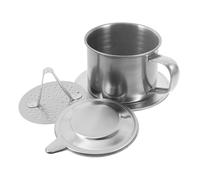 Garneck Caffettiera a Pressione in Inossidabile e Capacità Generosa con Meccanismo di Gocciolamento per Preparare Caffè e Aromatico