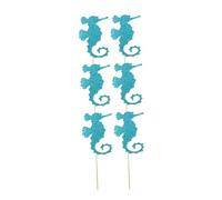 Garneck Cake Topper Cavalluccio di Mare in Carta 12 Pezzi per Torte | Decorazioni per Cupcake e Piatti, Accessori per Feste Halloween e Festival, Articoli Creativi Tema Cavallo