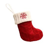 Garneck Calzini per Albero di Natale Figurine Babbo Natale Vacanza Decorazioni Ornamenti sacchettini bomboniere Sacchetto di Caramelle di Natale Ornamento dell'albero di Natale Cotone