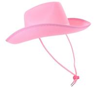Garneck Cappello da Cowgirl Rosa Stabile e Non Deformabile, Accessorio Elegante per Costume e Feste di Trucco, Taglia Regolabile Western Chic