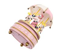Garneck Carillon Legno con Carosello Rotante Scatola Musicale Vintage per Decorazione della Casa Melodie Rilassanti per Atmosfere Calde e Accoglienti