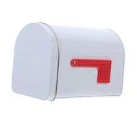 Garneck Cassetta Postale in Metallo Bianca, Scatola Regalo in Latta Multiuso per Casa e Ufficio, Contenitore Portaoggetti Decorativo per Ragazzo Ragazza e Ambienti Professionali,