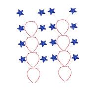Garneck Cerchietti per Chioma Paillettes a Forma di Stella Pentagramma, Set da 8 Pezzi, Fascia Scintillante per Ragazze, Accessori per Feste, Compleanni e Cosplay