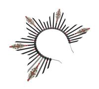 Garneck Cerchietto Donna Elegante Corona in Plastico e Metallo Nero, Leggero e Comodo da Indossare, Stile Retrò per Occasioni come Beauty Pageants e Engagements