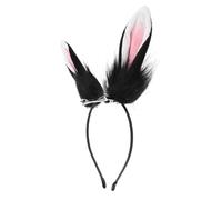 Garneck Cerchietto Orecchie da Coniglio per Capelli Cerchietto in Peluche Pasquale Orecchie da Coniglio Fermaglio per Capelli da Cosplay Coniglietto
