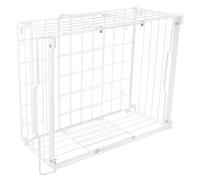 Garneck Cestello Organizer per Congelatore Verticale in Filo Metallico Bianco Contenitore Regolabile per Congelatori a Pozzetto e Frigoriferi Cestino Sospeso per Ottimizzare lo Spazio e