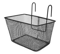 Garneck Cestino per Bicicletta in Ferro Nero Ganci Facile da Pulire, Paniere Multiuso per Manubrio, per Mountain Bike e Uso Quotidiano