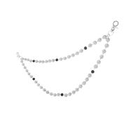 Garneck Chain Waist Belt For Women Adjustable Clay Rhinestone Handmade Waist Chain Lightweight Flexible Body Jewelry For Summer Beach Bikini Outfits
